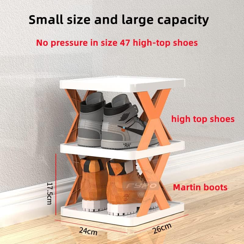 5-Layer Shoe Rack 👟🧢 | Stackable & Versatile 🛠️✨