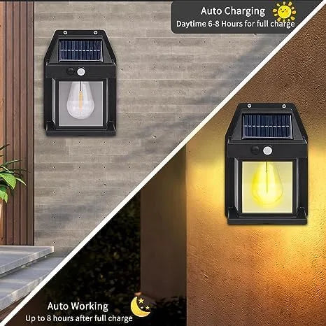 Solar Wall Lamp ☀️💡 | Waterproof Outdoor Garden Light 🌿🌧️