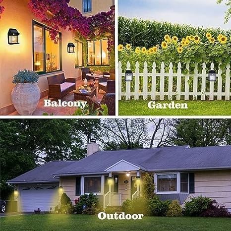 Solar Wall Lamp ☀️💡 | Waterproof Outdoor Garden Light 🌿🌧️