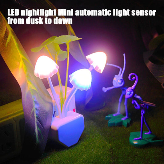 Mushroom Night Light 🍄✨ 3-Color LED 🌈🔆