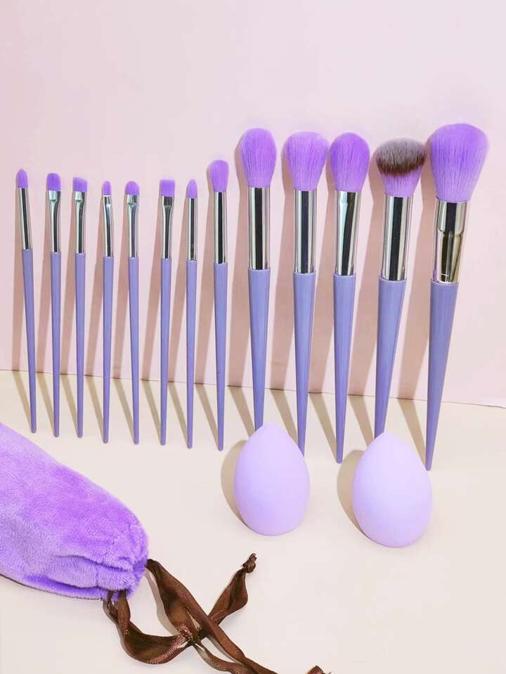 Beautious 13-Pcs Makeup Brush Set 🎨✨ Soft Hair Brushes for Powder, Eyeshadow & More 💄🖌️