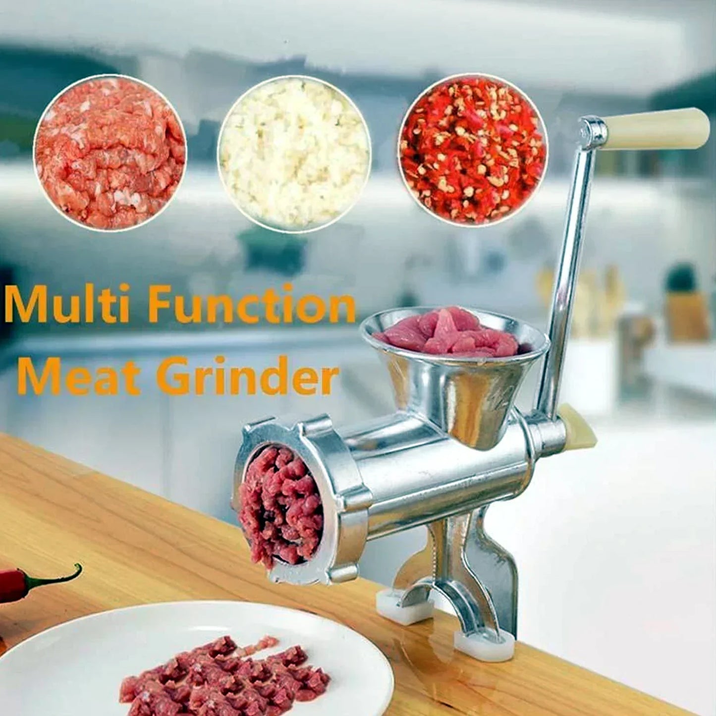 Manual Meat Mincer 🍖🔪 Multifunction Keema Machine ⚙️
