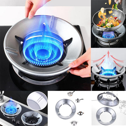 🔥 Energy-Saving Gas Stove Stand ⛽️ 9.5” Windproof Burner Cover 💨