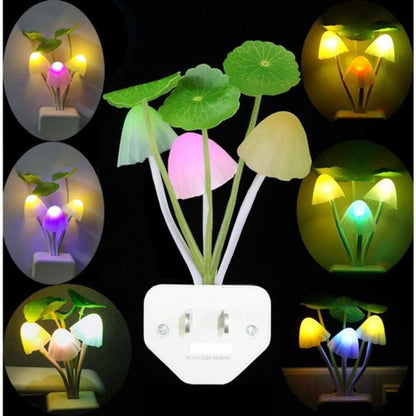 Mushroom Night Light 🍄✨ 3-Color LED 🌈🔆