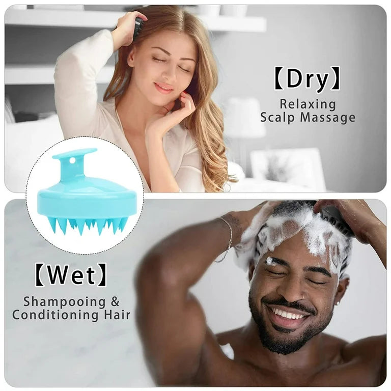 Scalp Scrubber Brush 🧖‍♀️✨ Soft Silicone Massage