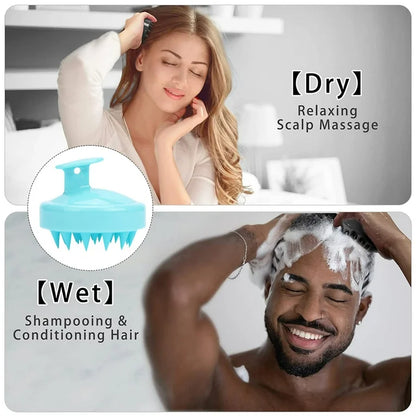 Scalp Scrubber Brush 🧖‍♀️✨ Soft Silicone Massage