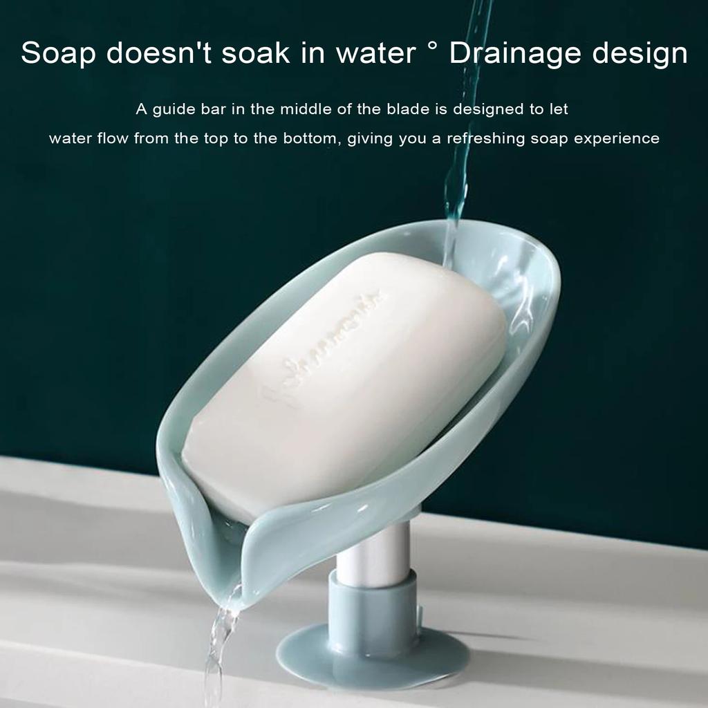 🍃 Leaf Shape Soap Holder Box 🧼🧽