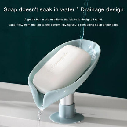 🍃 Leaf Shape Soap Holder Box 🧼🧽