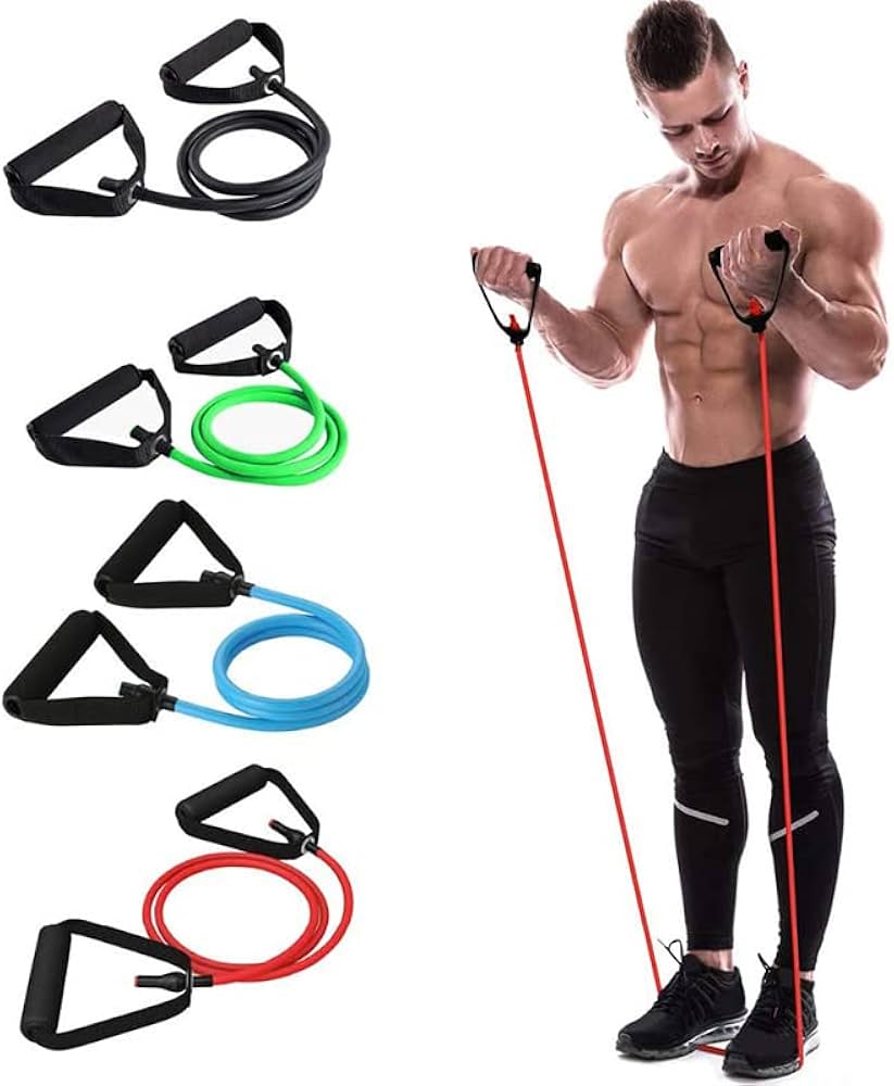 11PCS Latex Resistance Bands 🏋️‍♀️🧘‍♂️💪 Fitness Set