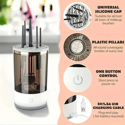 3-in-1 🎨✨ Auto Brush Cleaner 🧼🖌️