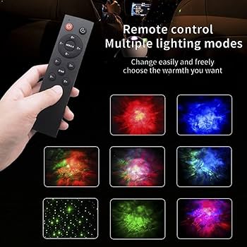 Galaxy Star Projector 🌌✨ | Night Light 🎶🛏️ with Remote & Timer ⏰