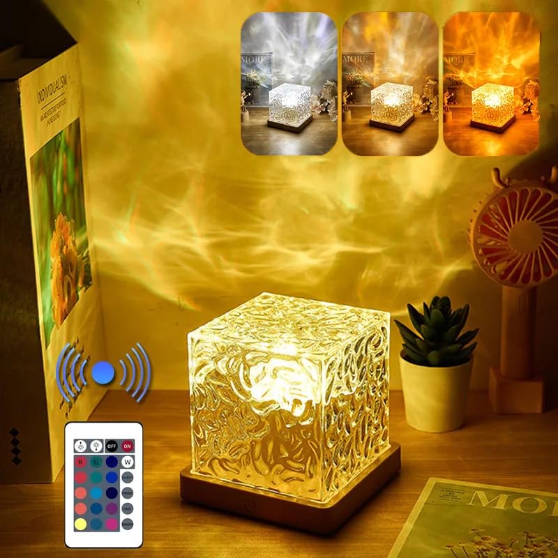 🌊✨ Rotating Water Ripple Light 🌈 (3/16 Colors)