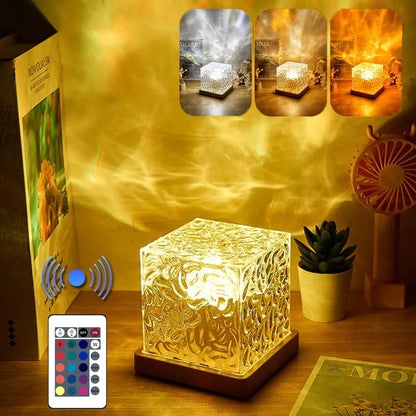 🌊✨ Rotating Water Ripple Light 🌈 (3/16 Colors)
