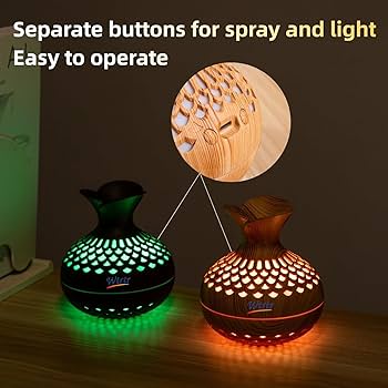 🌲 Wood Grain Aroma Diffuser 🌬️ | 300ml USB Powered 💧