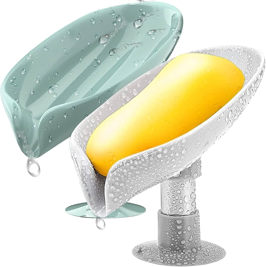 🍃 Leaf Shape Soap Holder Box 🧼🧽