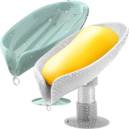 🍃 Leaf Shape Soap Holder Box 🧼🧽