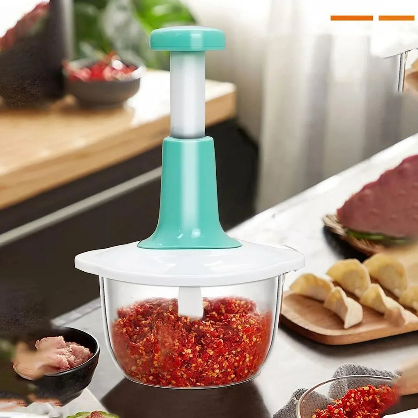 Hand Push Chopper 🥒🔪 | Food Processor 🍅🏠