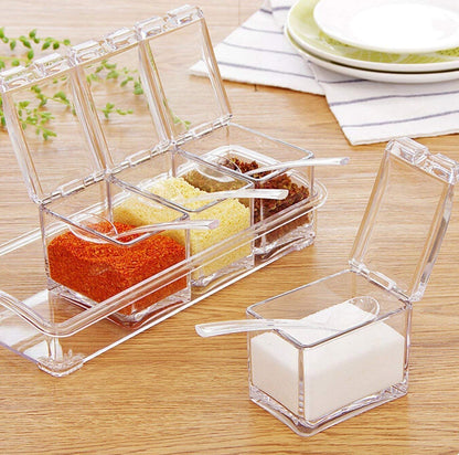 Mini Salt & Pepper Set 🧂✨ (4 pcs with Tray)