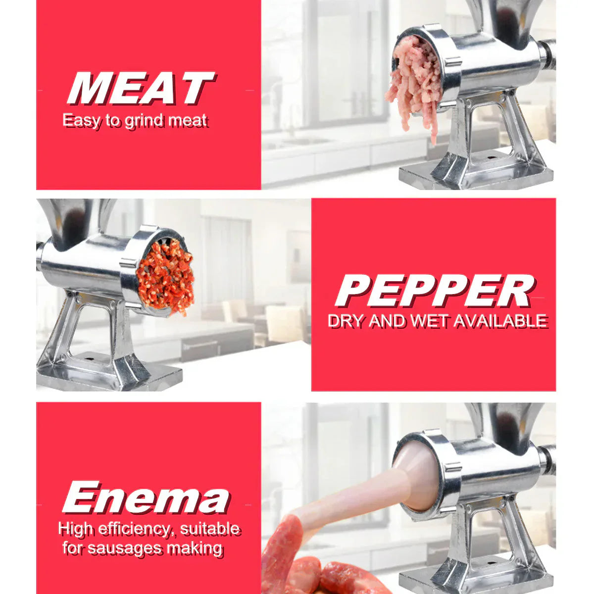 Manual Meat Mincer 🍖🔪 Multifunction Keema Machine ⚙️