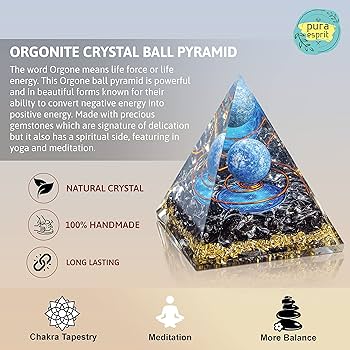 6CM Orgone Pyramid 🔮✨ Peridot Healing 💚 Chakra Energy 🌟 Meditation Tool 🧘‍♀️