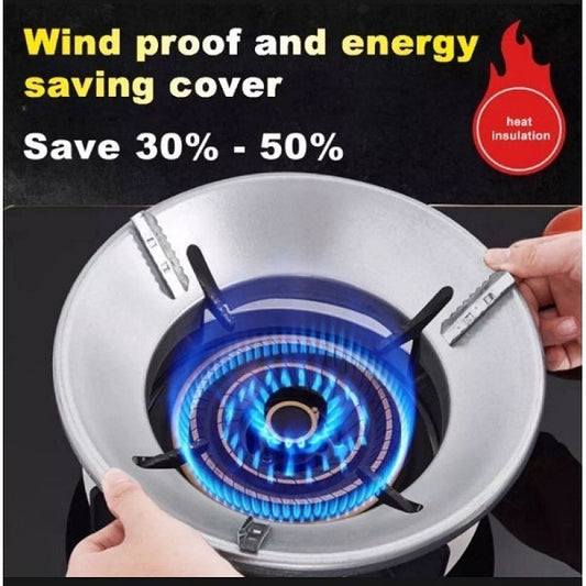 🔥 Energy-Saving Gas Stove Stand ⛽️ 9.5” Windproof Burner Cover 💨