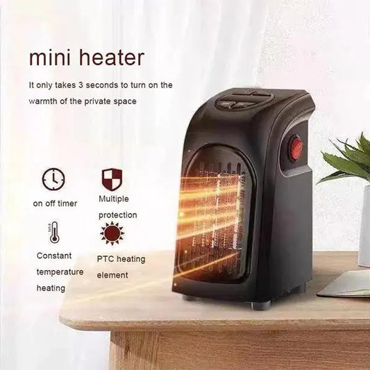🔥 400W Mini Portable Room Heater ❄️🏠 Travel, Bedroom & Office