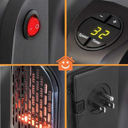 🔥 400W Mini Portable Room Heater ❄️🏠 Travel, Bedroom & Office