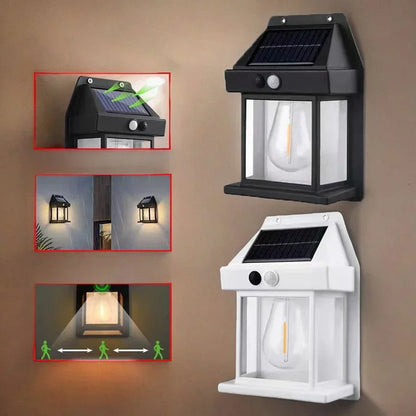 Solar Wall Lamp ☀️💡 | Waterproof Outdoor Garden Light 🌿🌧️