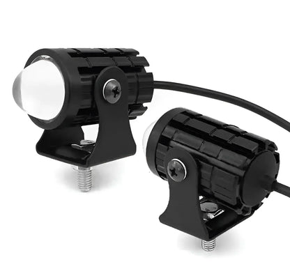 Mini Fog Light 🌫️✨ Dual White-Yellow 20W for Motorcycle & Cars 🚗🏍️