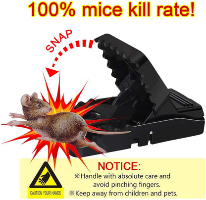 Heavy Duty Mouse Trap 🐭🔒 Durable Plastic Catcher