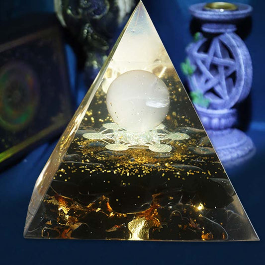 6CM Orgone Pyramid 🔮✨ Peridot Healing 💚 Chakra Energy 🌟 Meditation Tool 🧘‍♀️