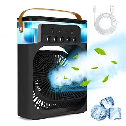 🧊💧🌀 MistyBreeze Fan – 3 Spray Modes | 600ml Tank | Fast Cooling ❄️💨