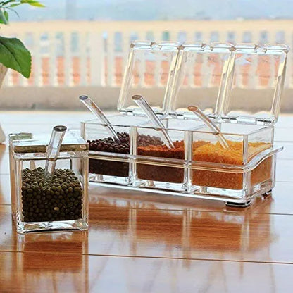 Mini Salt & Pepper Set 🧂✨ (4 pcs with Tray)