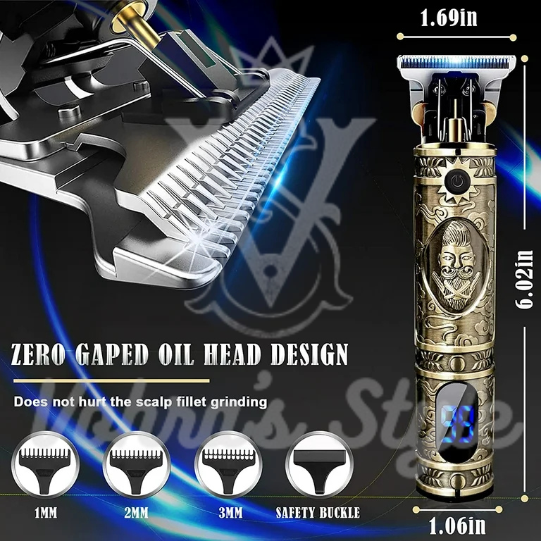 T9 Dragon Style Trimmer 🔥🐉 USB Rechargeable for Men 💈✂️