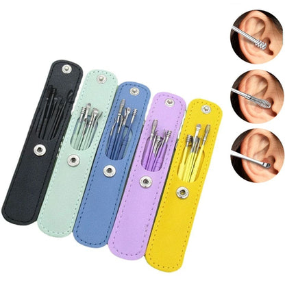 🦻 Ear Wax Cleaning Kit – 6 Pcs Ear Pick Tools 🛠️✨
