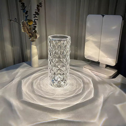 🌹 Crystal Rose Lamp 💡✨ | 16 Colors 🌈 | USB Rechargeable 🔋