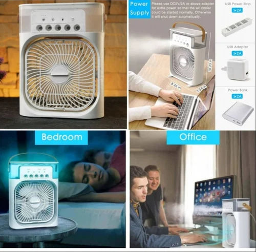 🧊💧🌀 MistyBreeze Fan – 3 Spray Modes | 600ml Tank | Fast Cooling ❄️💨