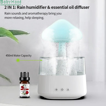 🌱🌧️"CloudGlow Rain Humidifier Lamp"💡🌈
