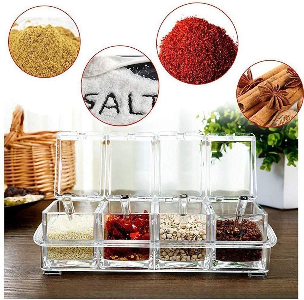 Mini Salt & Pepper Set 🧂✨ (4 pcs with Tray)