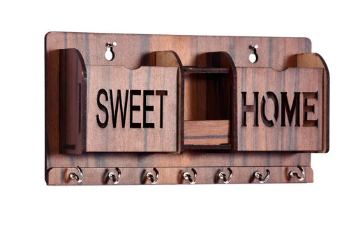 🌳 Wooden Home Tree Key & Mobile Holder 🔑📱 | Home Decor 🏡